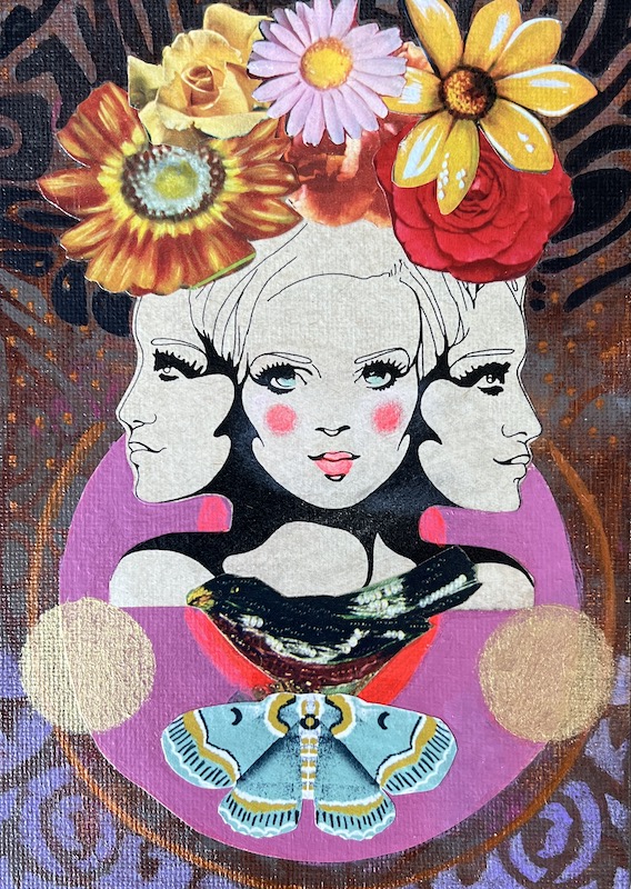 mixed media art card